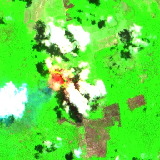 Wildfire near Rurópolis (Sep 24) — Sentinel-2 SWIR (fuego)
