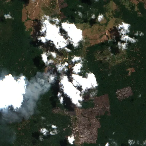 Wildfire near Rurópolis (Sep 24) — Sentinel-2 true color