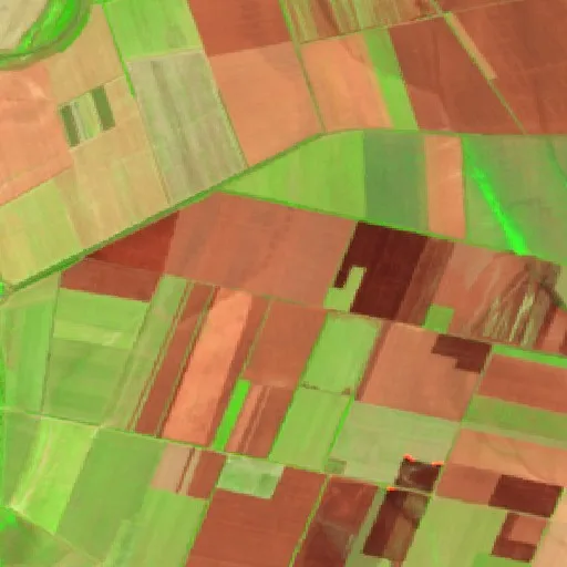 Wildfire near Safiany Rural Hromada — Sentinel-2 SWIR (fuego)