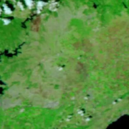 Incendio cerca de Sağkaya — NASA satellite