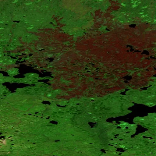 Wildfire near Sahtu Region (Jun 24) — Sentinel-2 SWIR