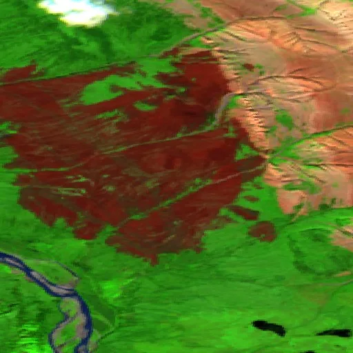Incendio cerca de Sahtu Region — Sentinel-2 SWIR (fuego)