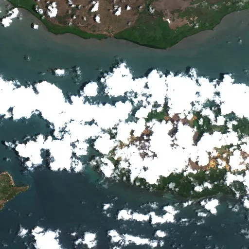 Saibai Island Bushfire — Sentinel-2 true color