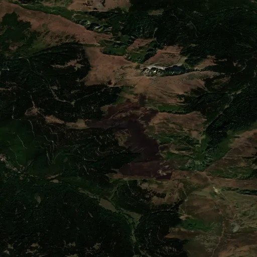 Wildfire near Saint-Lary-Soulan — Sentinel-2 true color