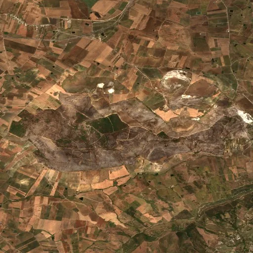 Incendio Wildfire near Salemi (IT) — Sentinel-2 true color