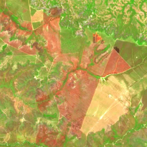 Incendio cerca de Sambaíba — Sentinel-2 SWIR (fuego)