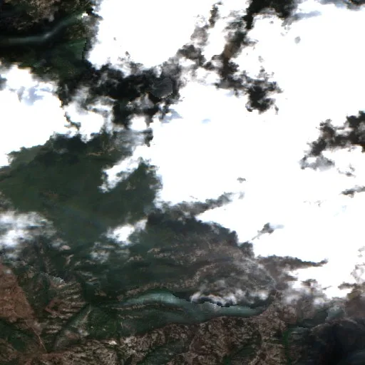 Incendio cerca de Samokov (23 sep) — Sentinel-2 true color