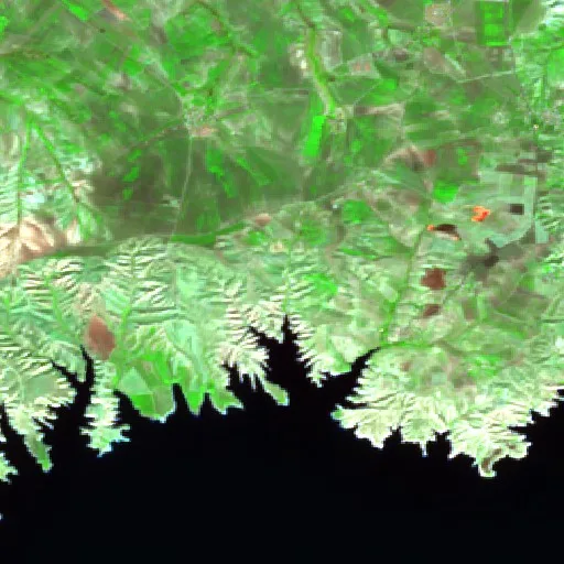 Wildfire near Samsat — Sentinel-2 SWIR (fuego)
