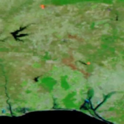 Wildfire near San Bartolomé de la Torre (Sep 16) — NASA satellite
