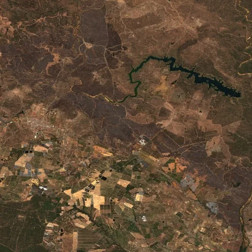 Wildfire near San Bartolomé de la Torre (ES) — Sentinel-2 true color