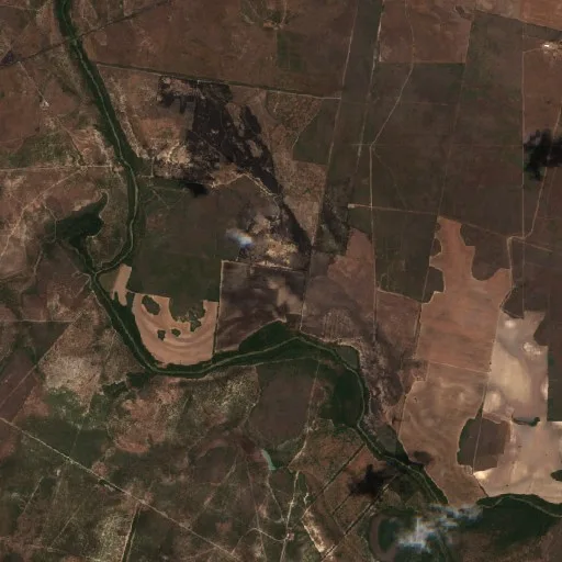 Wildfire near San Fernando (Sep 10) — Sentinel-2 true color