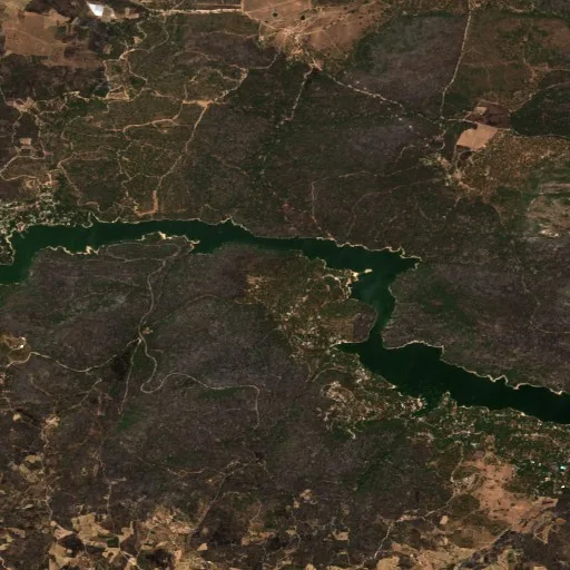 Wildfire near San Martín de Valdeiglesias (Jul 31) — Sentinel-2 true color