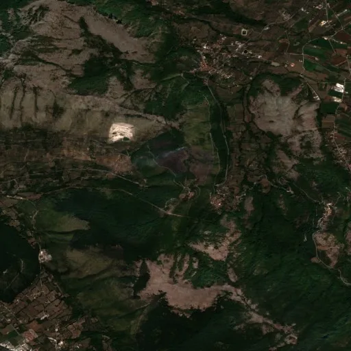 Wildfire near San Pietro Infine — Sentinel-2 true color