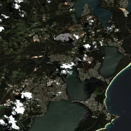 Incendio cerca de San Remo — Sentinel-2 true color