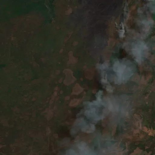 Wildfire near Sandolândia (Sep 21 · W) — Sentinel-2 true color