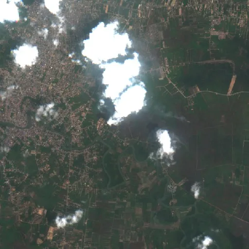 Wildfire near Sangatta — Sentinel-2 true color