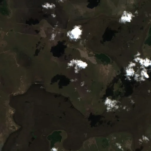 Wildfire near Santa Ana del Yacuma — Sentinel-2 true color