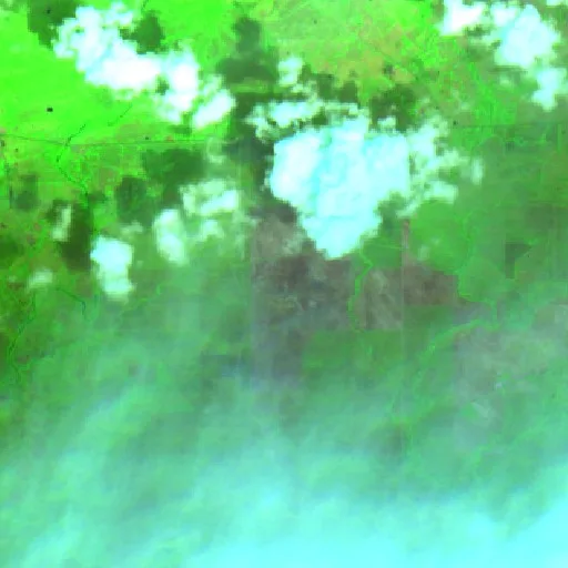 Wildfire near Santa Cruz de El Seibo — Sentinel-2 SWIR (fuego)