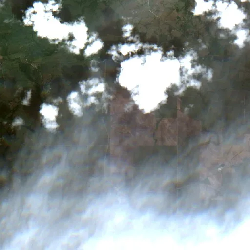 Wildfire near Santa Cruz de El Seibo — Sentinel-2 true color
