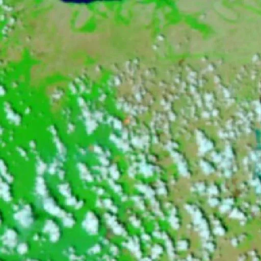 Wildfire near Santa Cruz do Arari (Oct 27) — NASA satellite