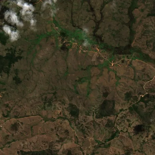 Incendio cerca de Santa Helena de Minas — Sentinel-2 true color