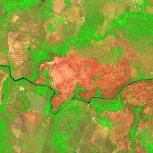 Incendio cerca de Santa Luzia — Sentinel-2 SWIR (fuego)