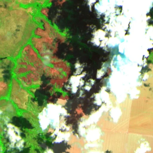 Incendio cerca de Santa Maria (1 sep) — Sentinel-2 SWIR (fuego)