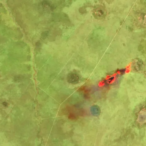 Wildfire near Santa Rita de Cássia (Sep 30) — Sentinel-2 SWIR