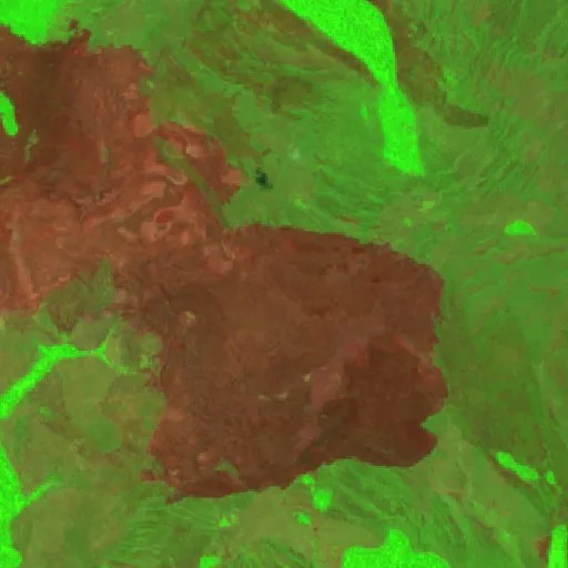 Incendio cerca de Santa Rosa (5 sep) — Sentinel-2 SWIR