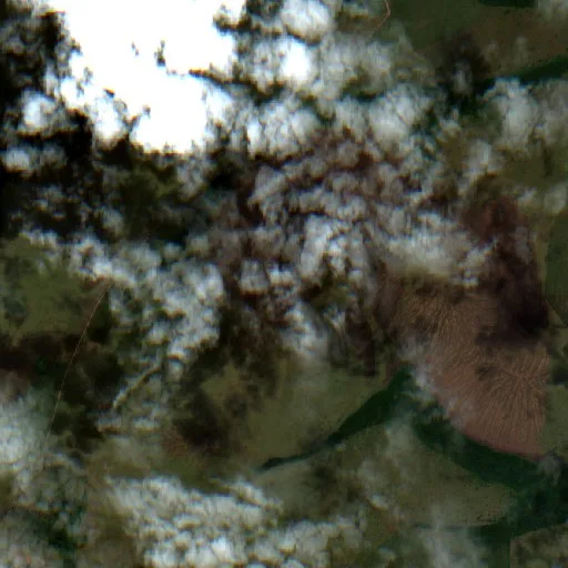 Incendio cerca de Santa Rosalía — Sentinel-2 true color