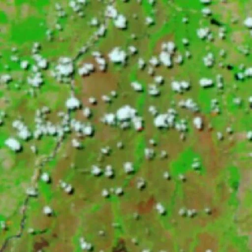 Wildfire near Santa Terezinha (Sep 19 · N) — NASA satellite