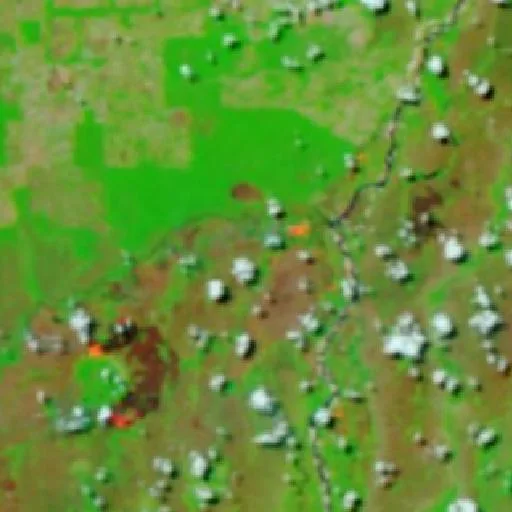 Wildfire near Santa Terezinha (Sep 20 · W) — NASA satellite