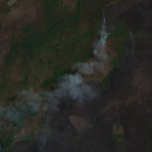 Incendio cerca de Santa Terezinha (28 sep) — Sentinel-2 true color