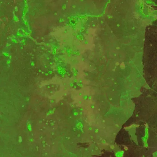 Wildfire near Santa Terezinha (Aug 14 · NE) — Sentinel-2 SWIR
