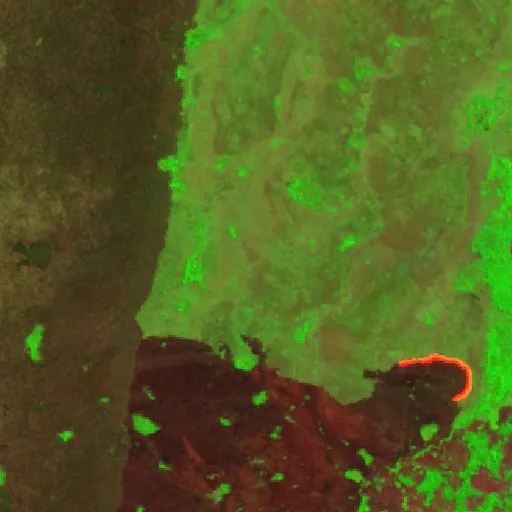 Incendio cerca de Santa Terezinha (27 ago · SE) — Sentinel-2 SWIR