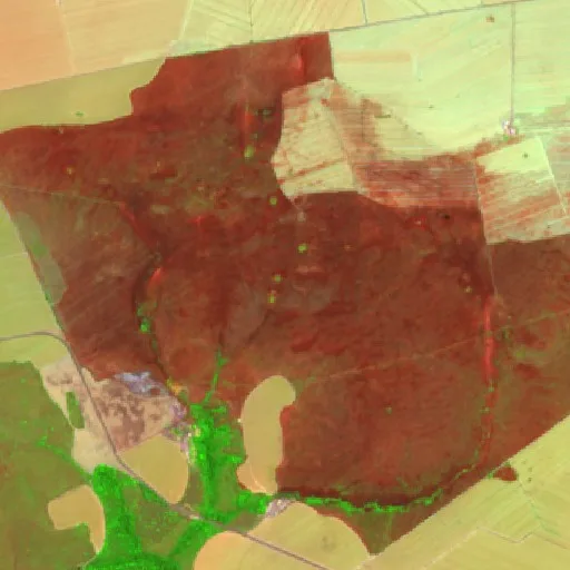 Incendio cerca de Santo Antônio do Leste (12 ago) — Sentinel-2 SWIR (fuego)