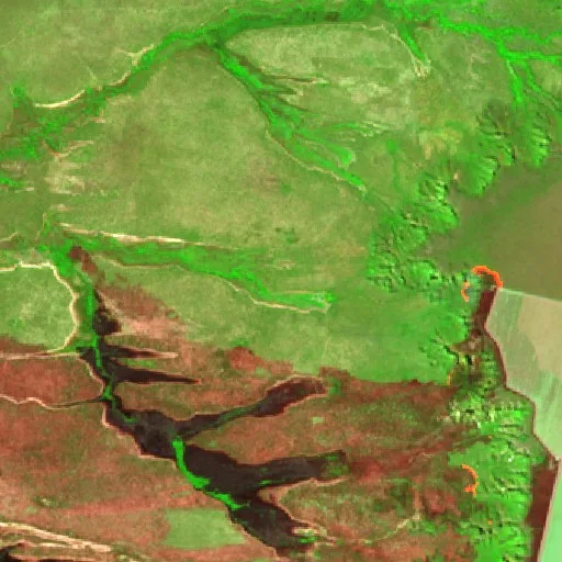 Incendio cerca de São Domingos — Sentinel-2 SWIR (fuego)