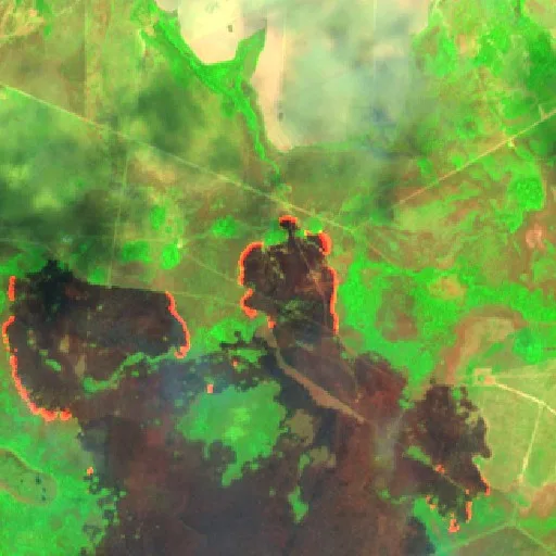 Wildfire near São Félix do Araguaia (Sep 23) — Sentinel-2 SWIR (fuego)