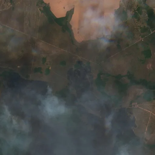 Wildfire near São Félix do Araguaia (Sep 23) — Sentinel-2 true color