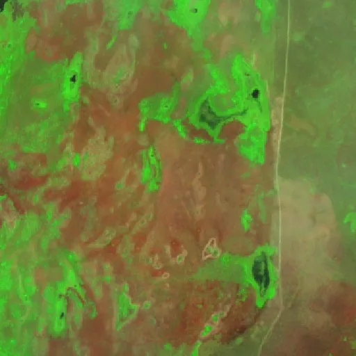 Incendio cerca de São Félix do Araguaia (21 ago) — Sentinel-2 SWIR (fuego)