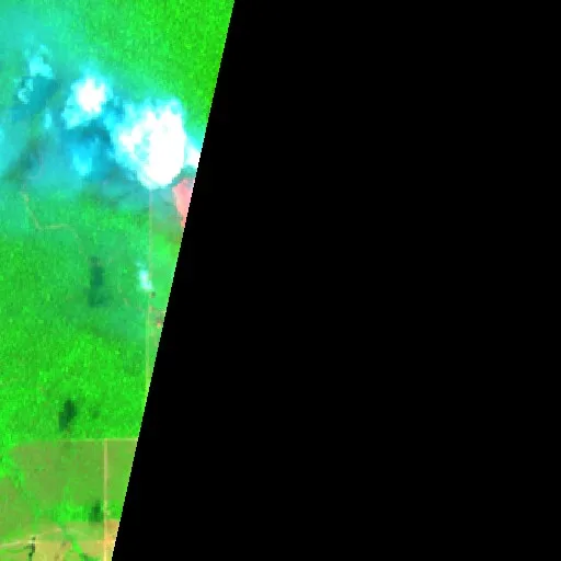 Incendio cerca de São Francisco (11 oct) — Sentinel-2 SWIR (fuego)