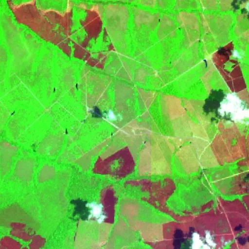 Incendio cerca de São Francisco (15 oct) — Sentinel-2 SWIR (fuego)