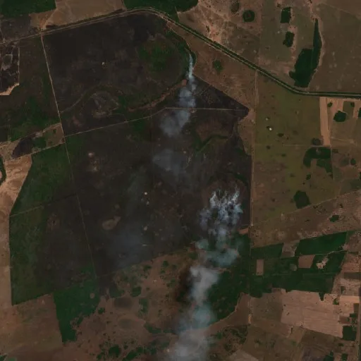 Incendio cerca de São João do Javaés (21 sep) — Sentinel-2 true color