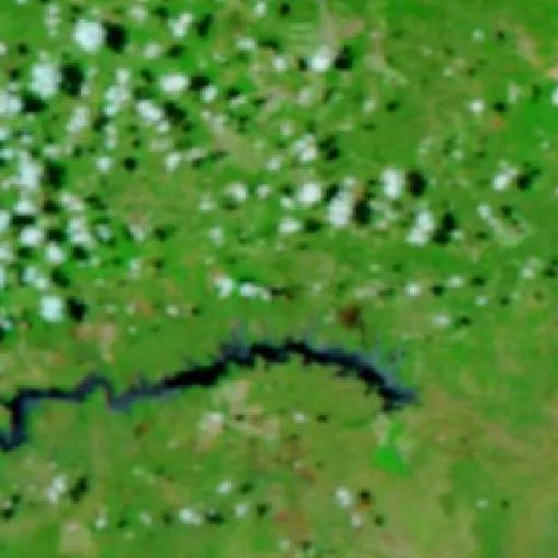 Wildfire near São João dos Patos — NASA satellite