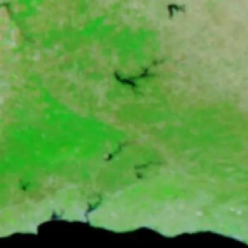Incendio cerca de São Marcos da Serra — NASA satellite