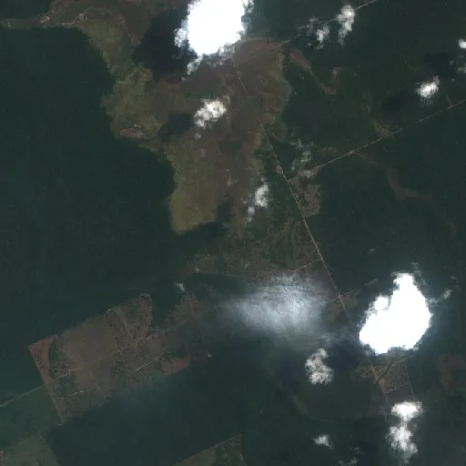 Wildfire near São Rafael (Sep 21) — Sentinel-2 true color