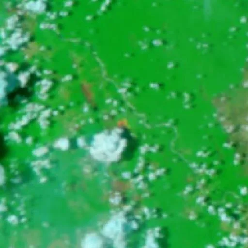Wildfire near São Rafael (Oct 9) — NASA satellite