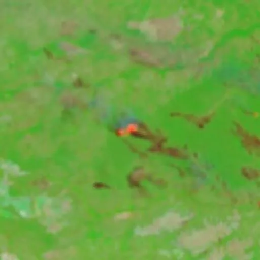 Wildfire near São Raimundo das Mangabeiras (Sep 19) — NASA satellite