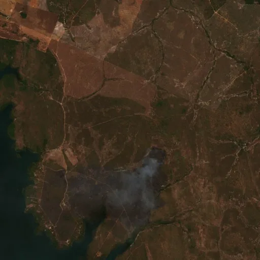 Incendio cerca de São Salvador do Tocantins (29 ago) — Sentinel-2 true color