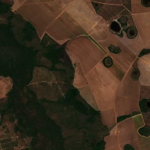 Wildfire near São Valério — Sentinel-2 true color